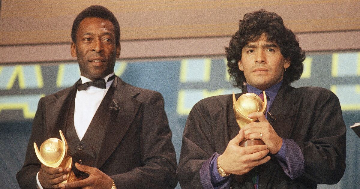 Appreciation: Pelé’s singular brilliance endured despite rivalry with Diego Maradona