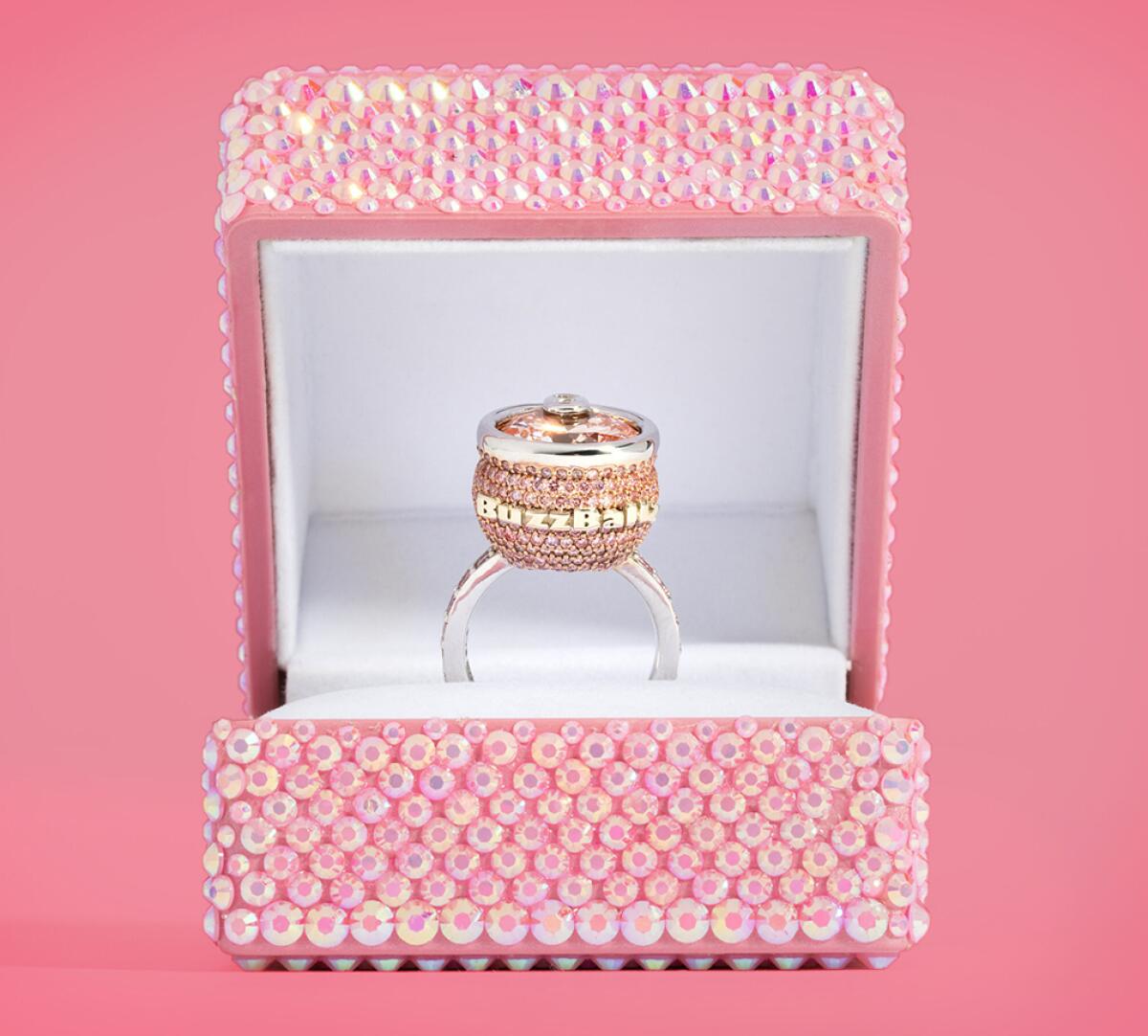 BuzzBallz Auctions Pink Diamond Ring in Valentine’s Day eBay Auction ...