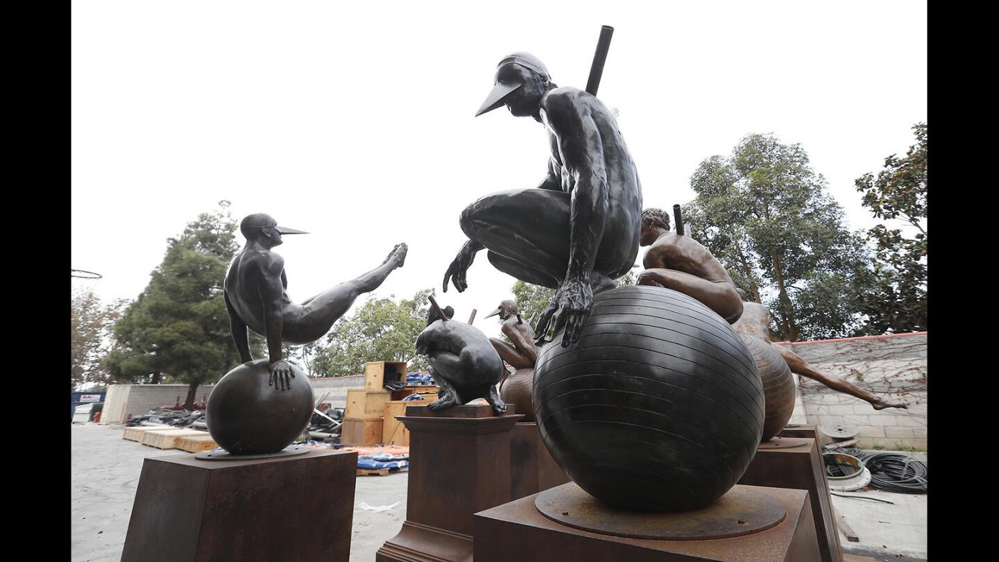 Jorge Marin's Bronze "Wings of the City" Figures, Come to Santa Ana