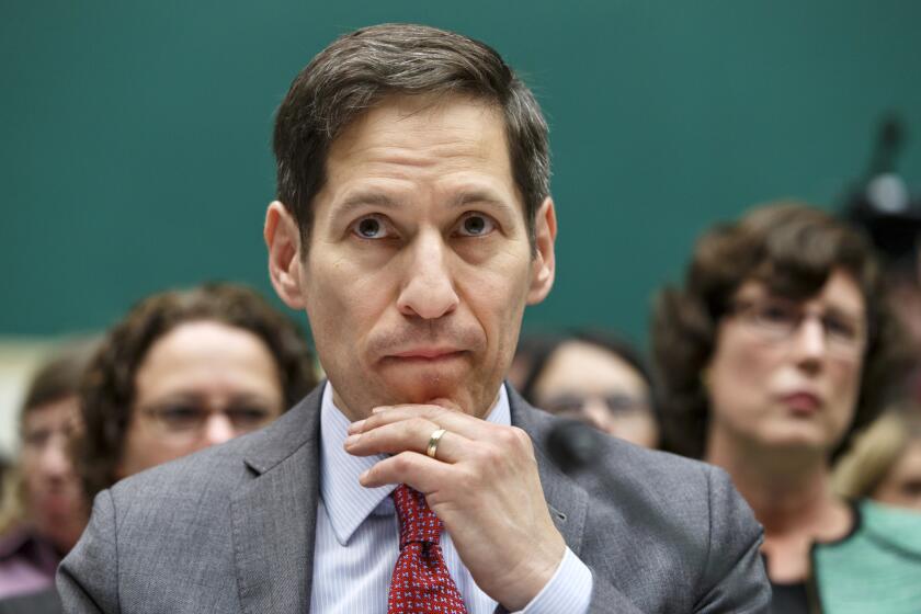 CDC Director Dr. Tom Frieden testifies on Capitol Hill in October.