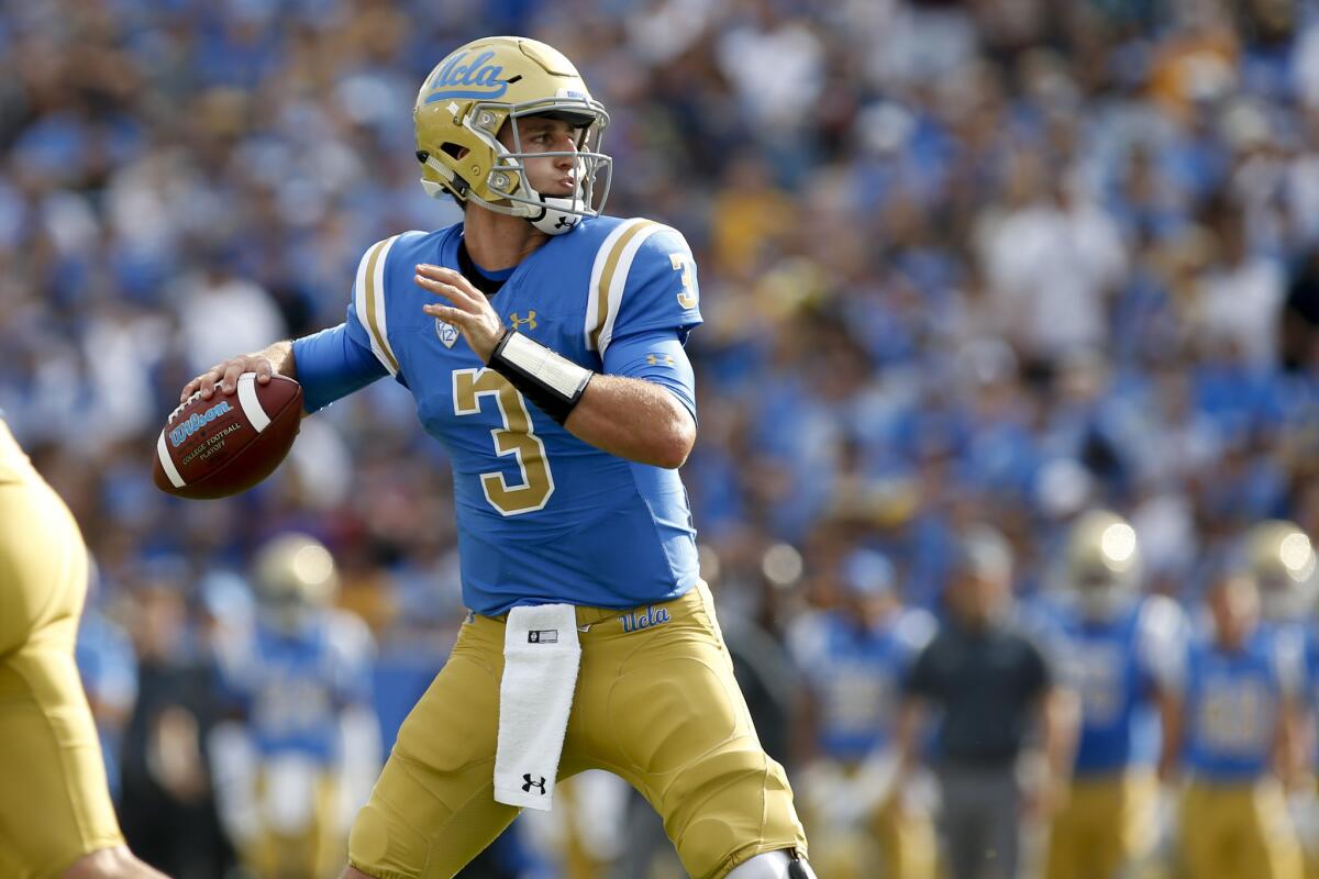 UCLA's Josh Rosen will be playing in what’s expected to be his final home game before entering the NFL draft.