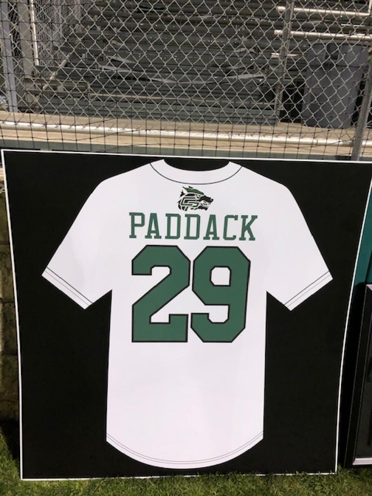 Chris Paddack's number was retired by the Cedar Park High School baseball program.