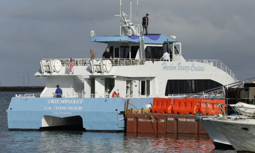 Facebook is following Google's lead in running a ferry service on a trial basis for Silicon Valley workers who live in San Francisco. Above, a catamaran used in Google's pilot program, which ended last week.