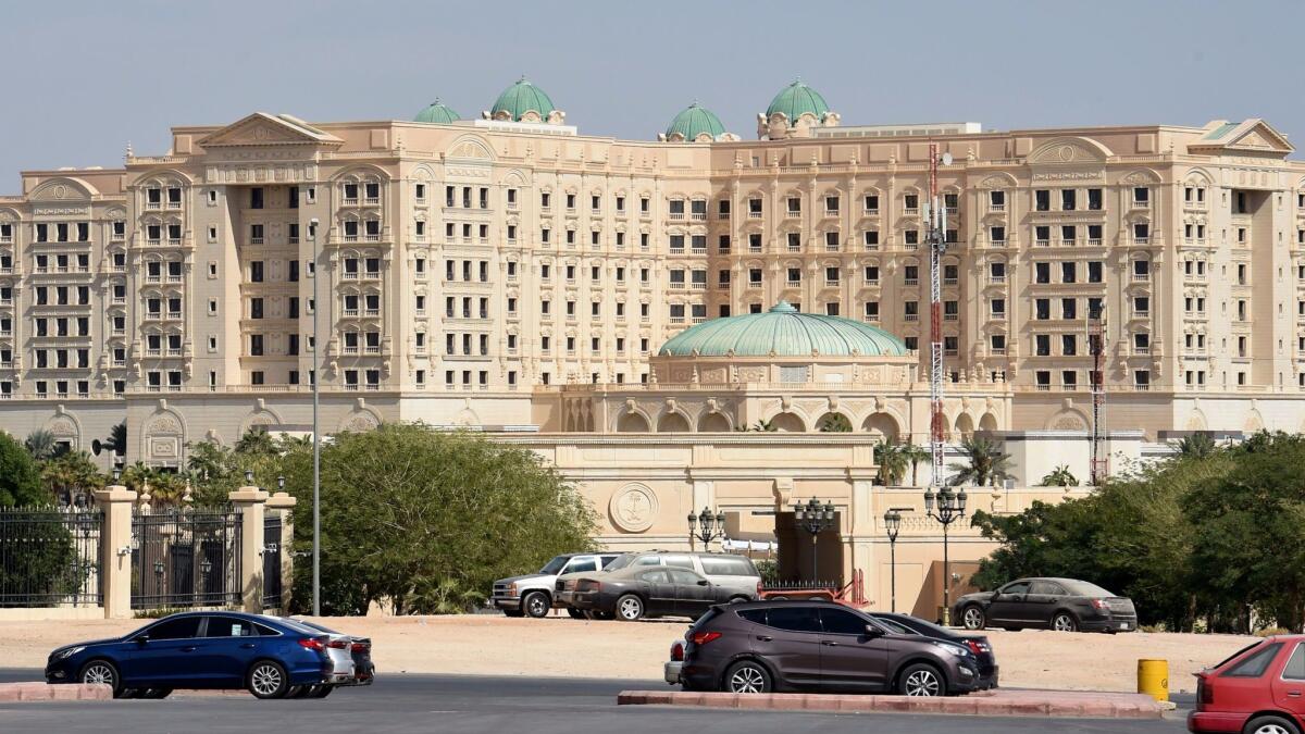 The Ritz-Carlton hotel in Riyadh, where a number of the detained Saudi Arabian princes were reportedly being held.