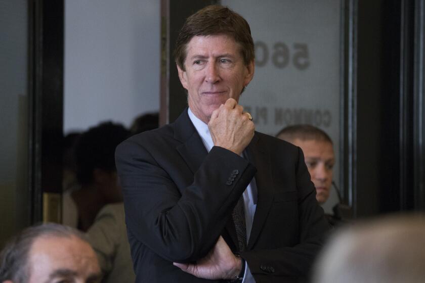 Mark O'Mara stands in a Cincinnati courtroom before the Thursday arraignment of former University of Cincinnati police officer Ray Tensing for the shooting death of motorist Samuel DuBose.