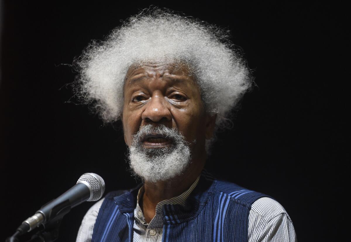 Nigerian writer Wole Soyinka