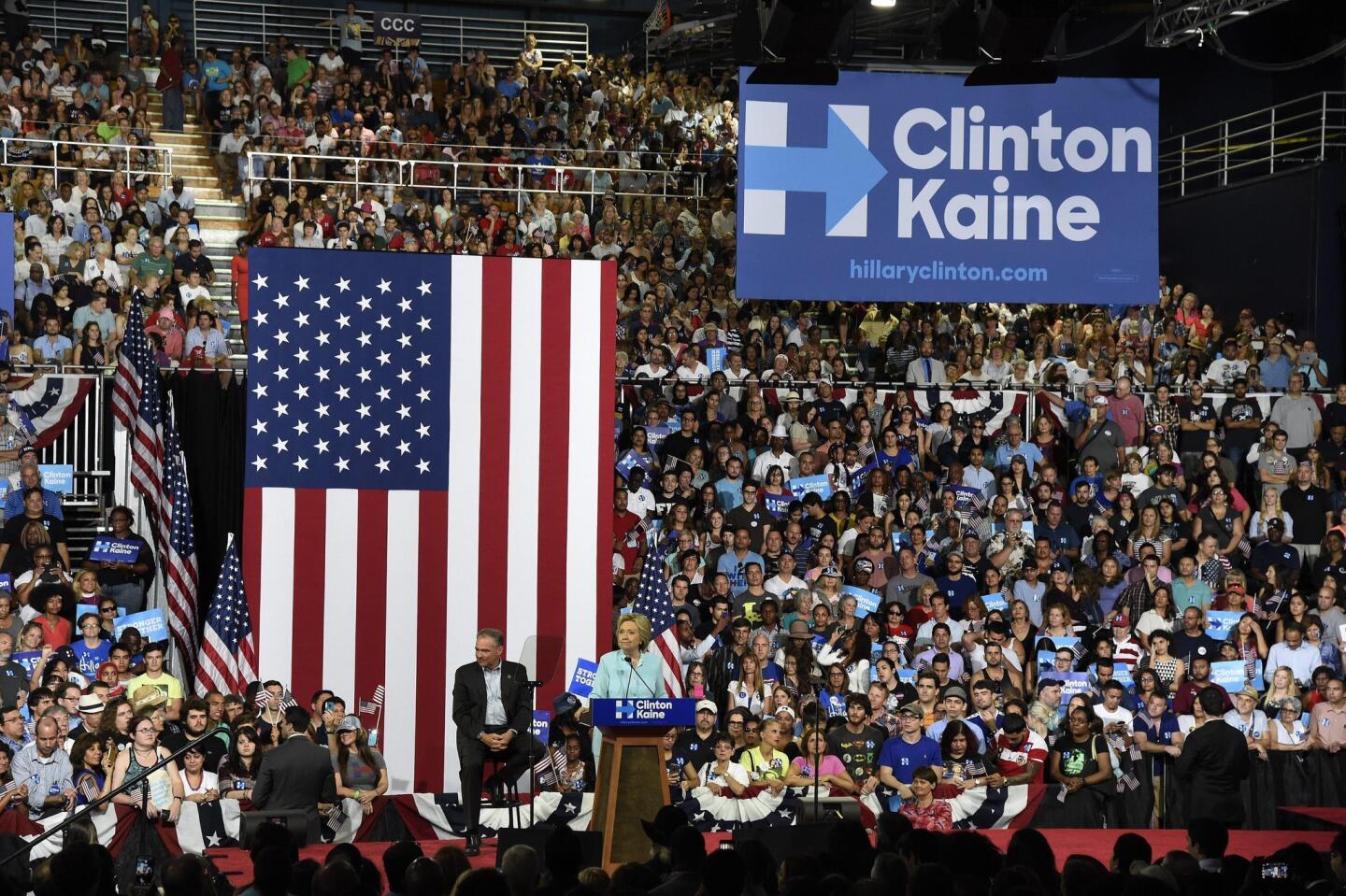 Clinton/Kaine ticket debuts in Florida