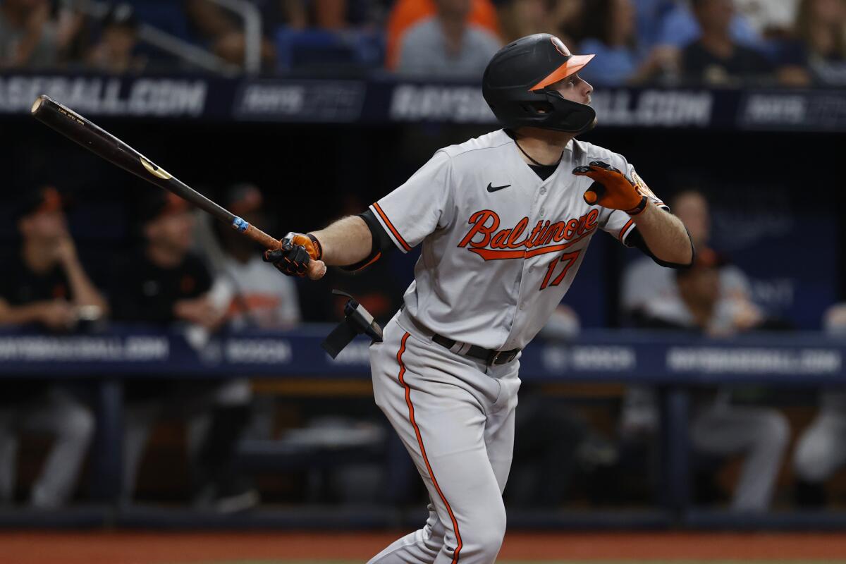 Felix Bautista of the Baltimore Orioles reacts after defeating the News  Photo - Getty Images