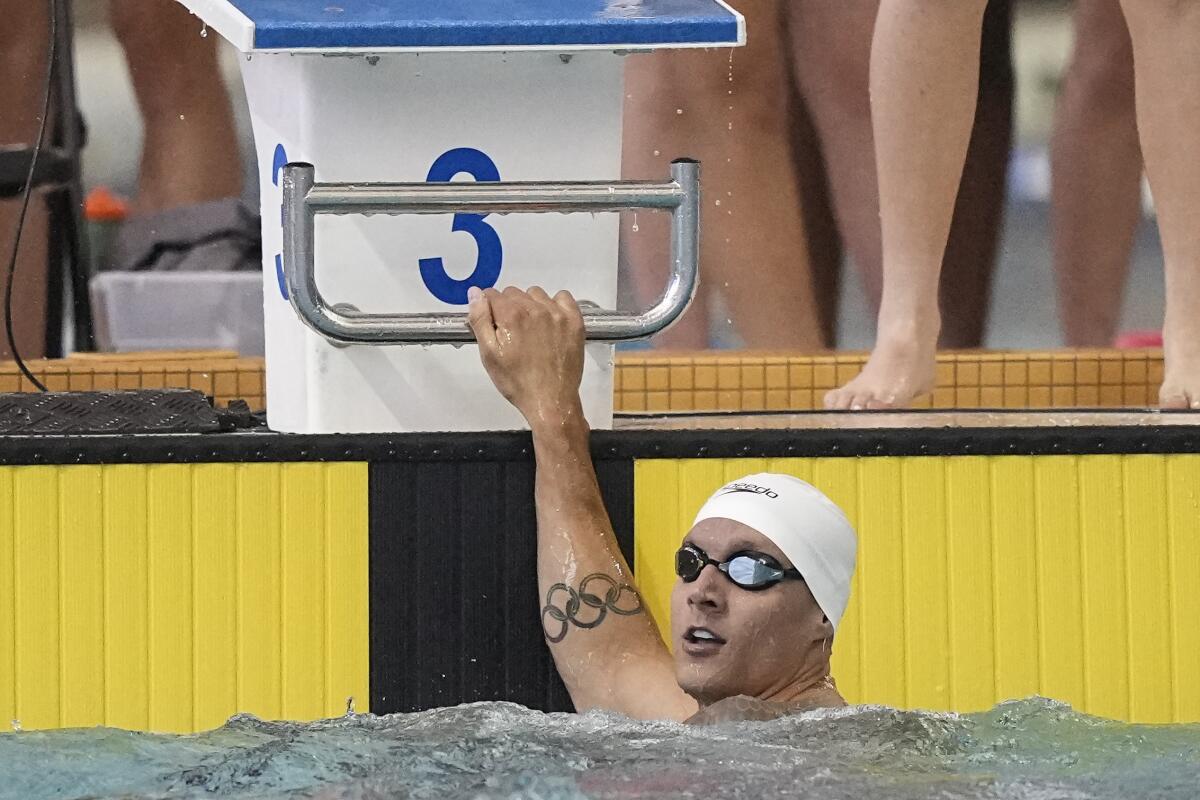 Caeleb Dressel comes up short again at US nationals, finishing 5th in