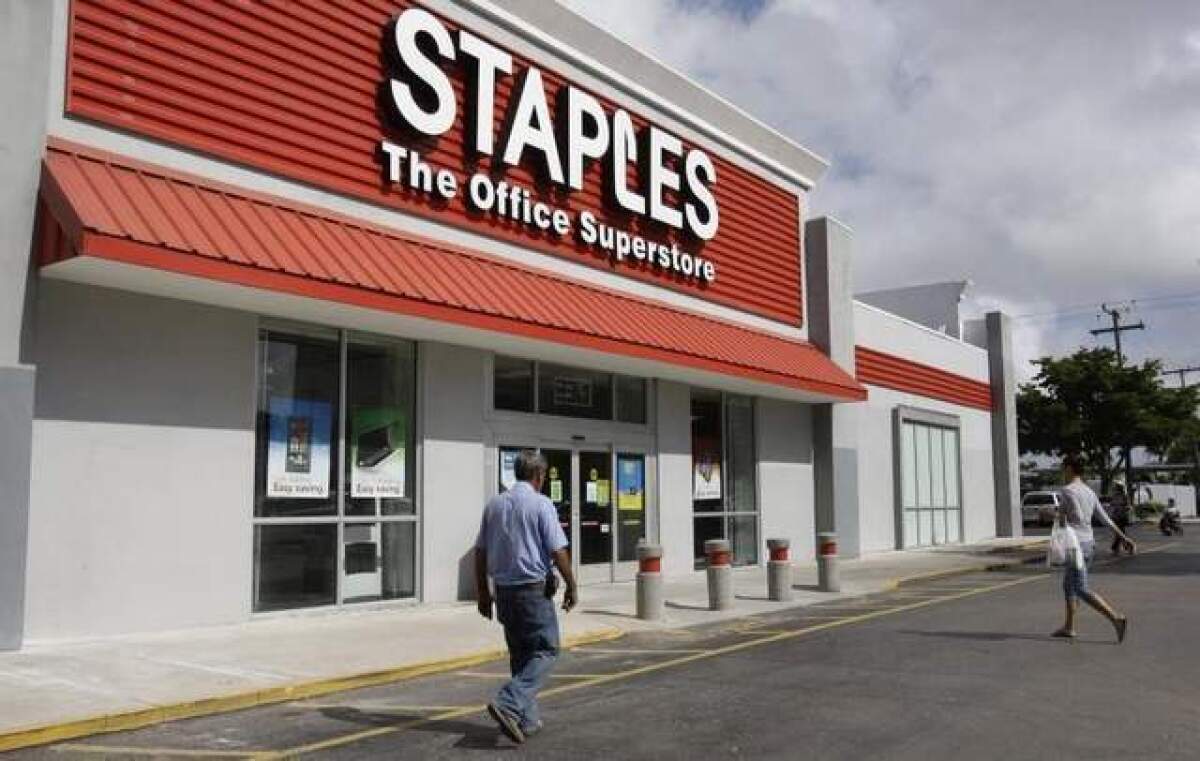 Staples said it would close up to 225 stores to save costs.