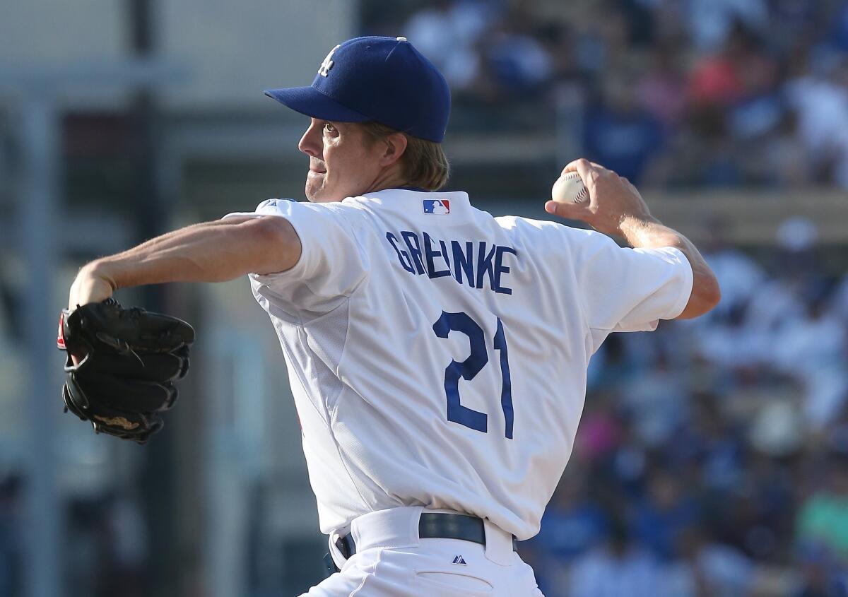 Zack Greinke went seven strong innings against the Cardinals on Saturday, not walking a batter and striking out 10.
