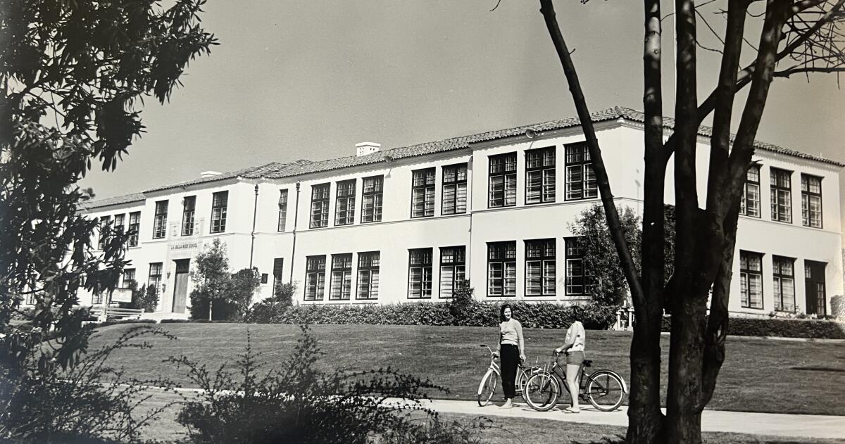 La Jolla High School, pictured in 1959, has undergone many changes in 100 years.