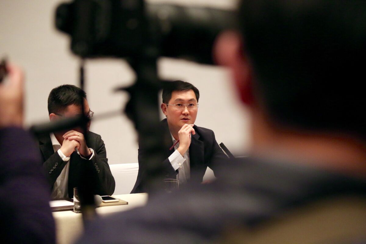 Tencent Holdings Chairman and CEO Ma Huateng is pictured in this file photo.
