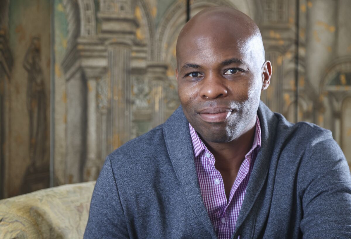 Shawn McClondon, founder of the Sister Cities Project, at his home on Monday, Dec. 28, 2020 in Solana Beach.