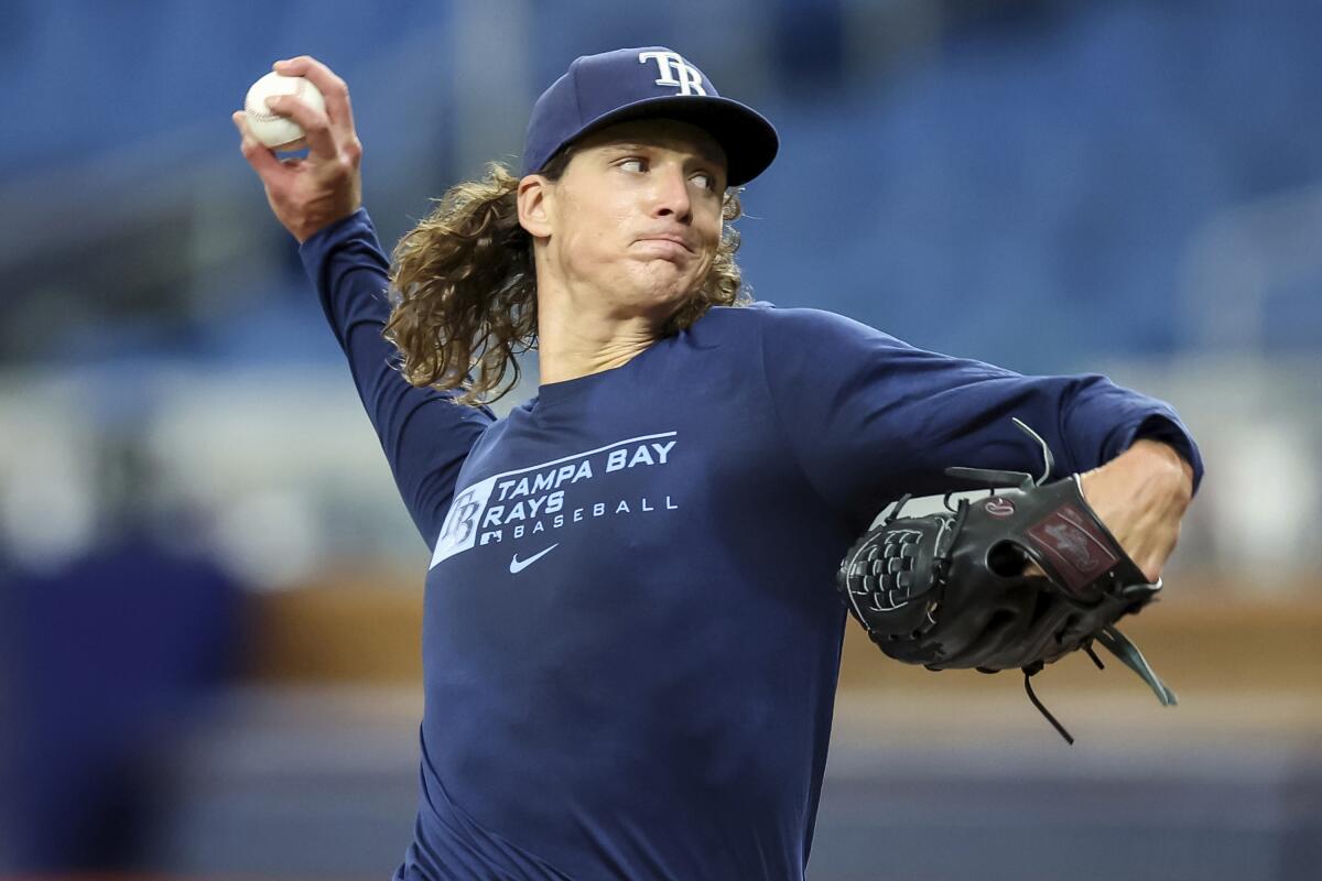 Tyler Glasnow's back is improving but his next start for Rays