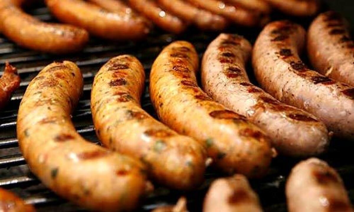 WAIT FOR THAT SIZZLE: For a variety of reasons -- better ingredients, smarter marketing, the boom in artisanal foods -- sausages have never looked more appealing.