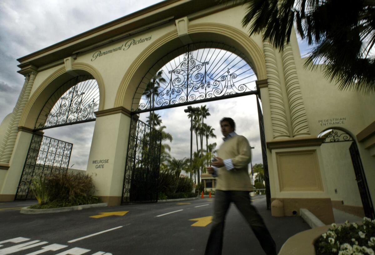 The Paramount Pictures studio in Hollywood.