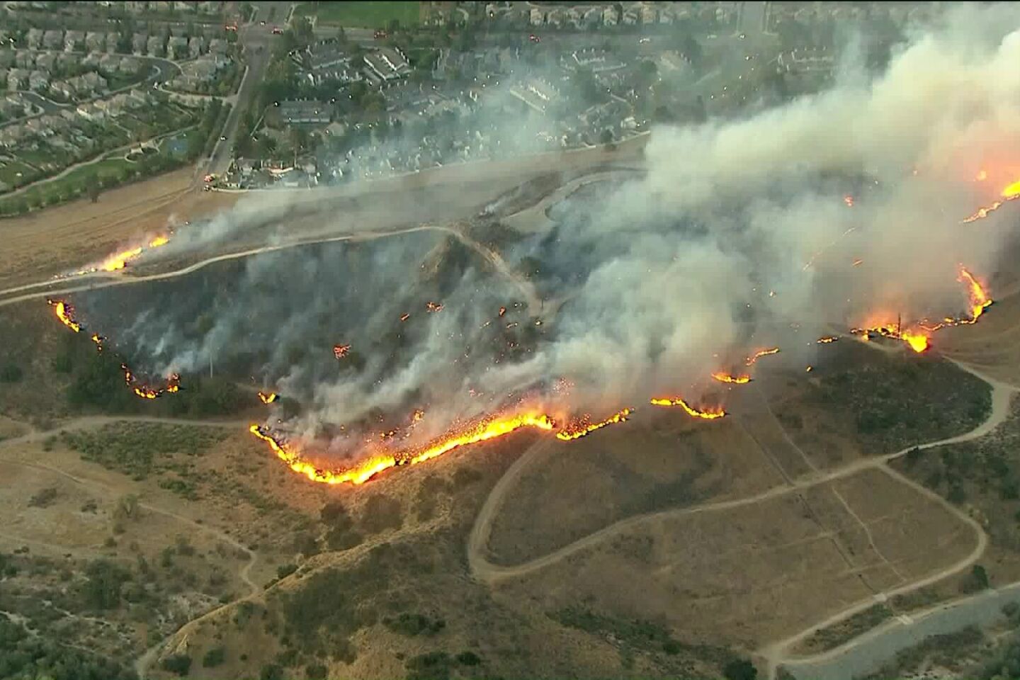 Easy fire in Simi Valley
