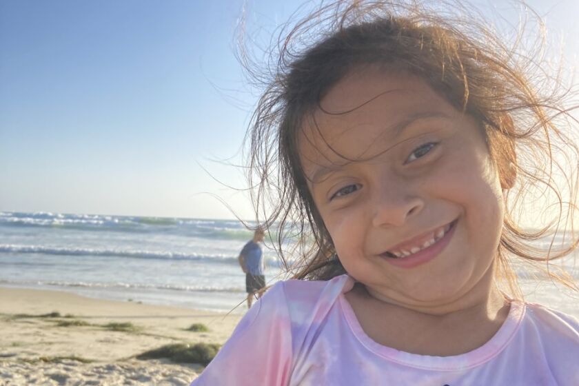 Zoe Corona is seen at La Jolla Shores on the day that inspired her poem.