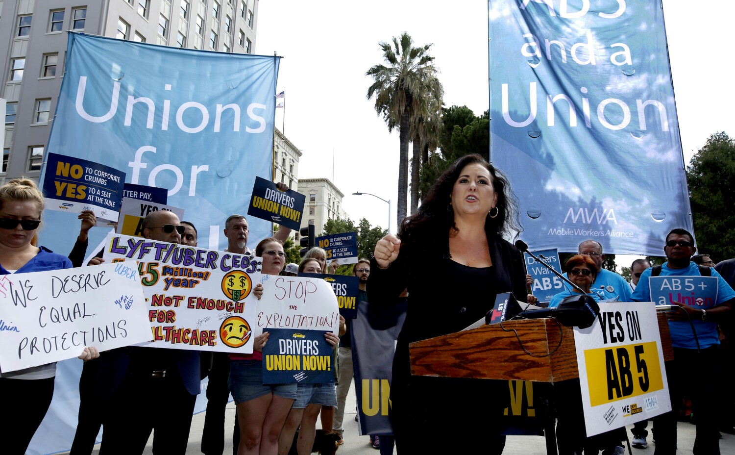 Column: Lorena Gonzalez is a foul-mouthed Latina troublemaker. That's good for California workers