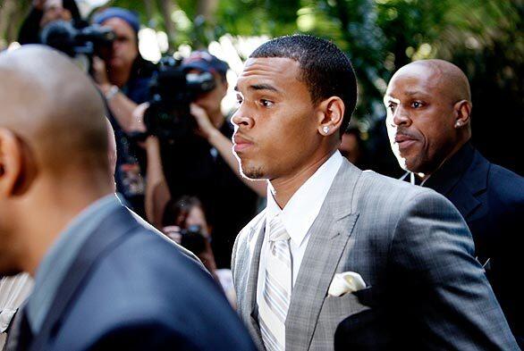 Chris Brown goes to court