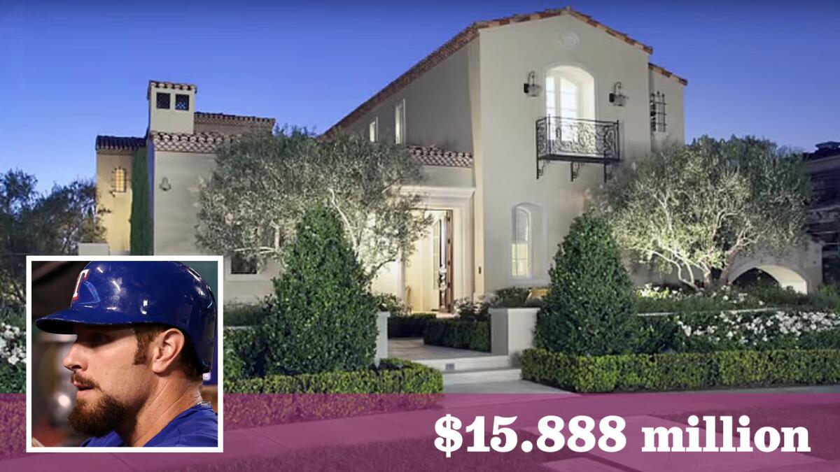 Former Angels outfielder Josh Hamilton, now with the Texas Rangers, has dropped the price on his Crystal Cove mansion from $16.5 million to $15.888 million.