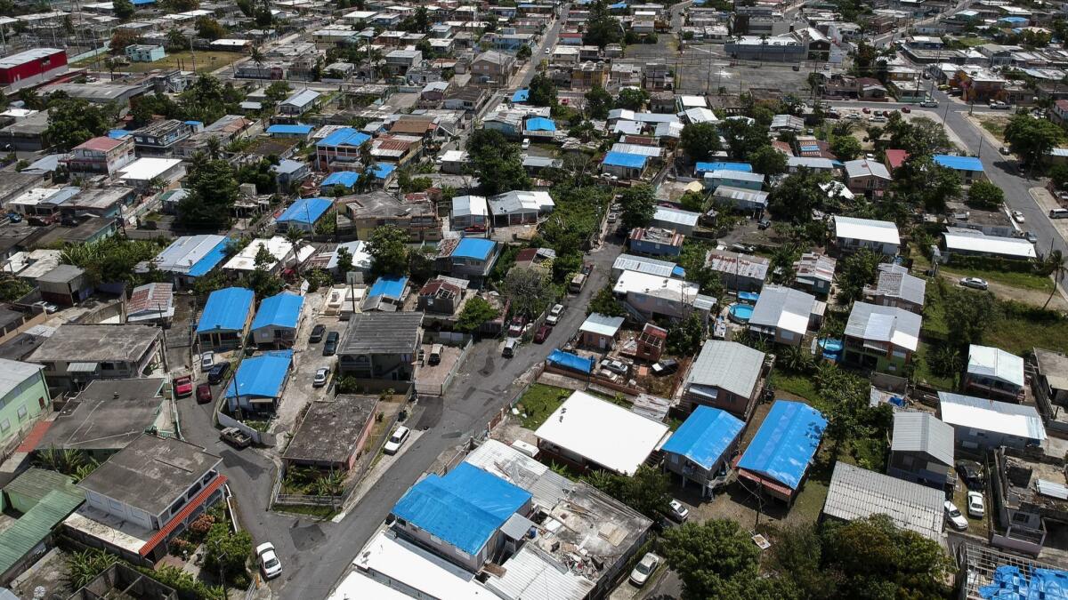The Amelia neighborhood in the municipality of Catano, east of San Juan, Puerto Rico, in 2018.