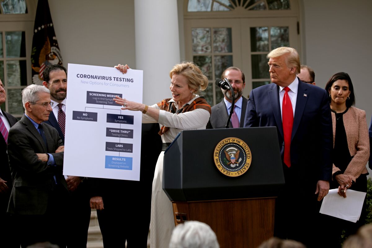 President Trump declares a national emergency due to the pandemic.