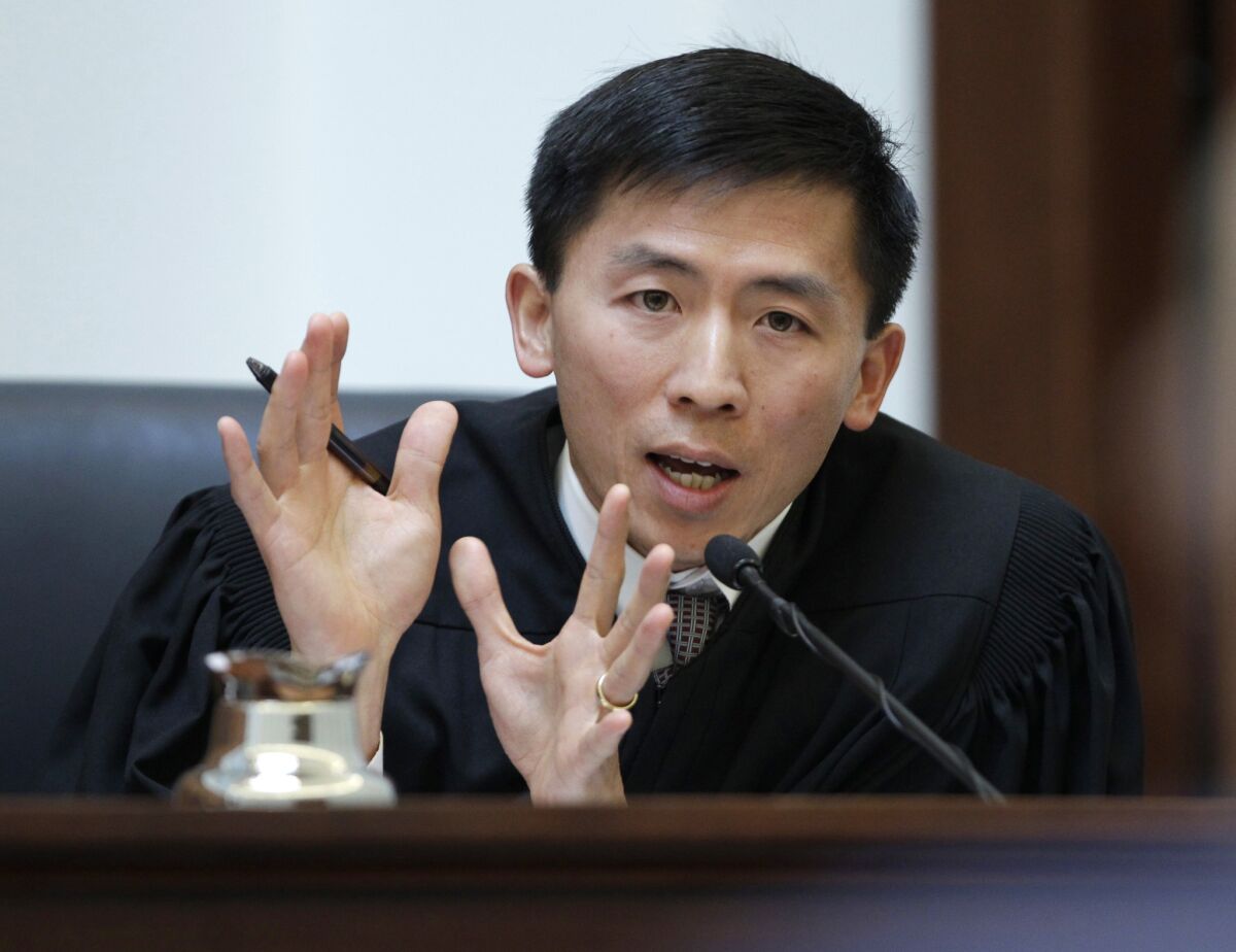 California Supreme Court Justice Goodwin Liu, part of the majority, said the ruling does not mean the reporting requirement is unconstitutional.
