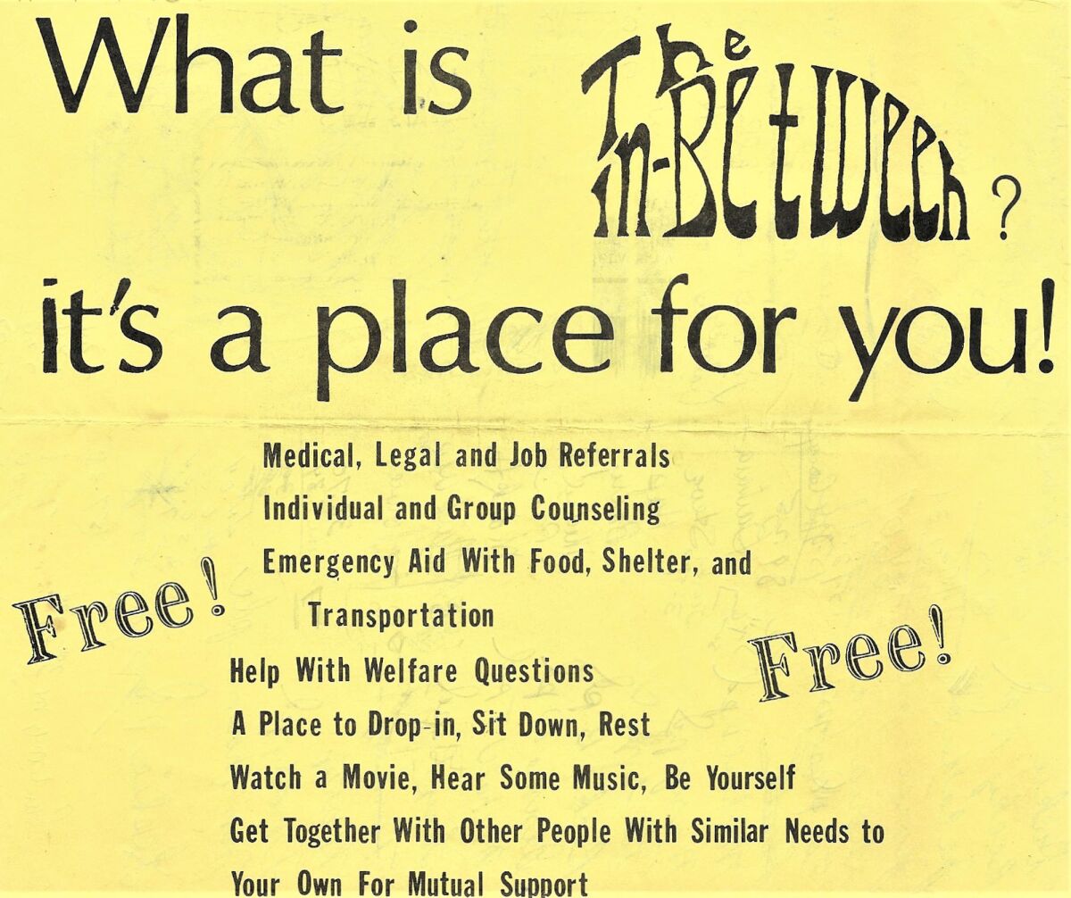 An In-Between brochure from the early 1970s.
