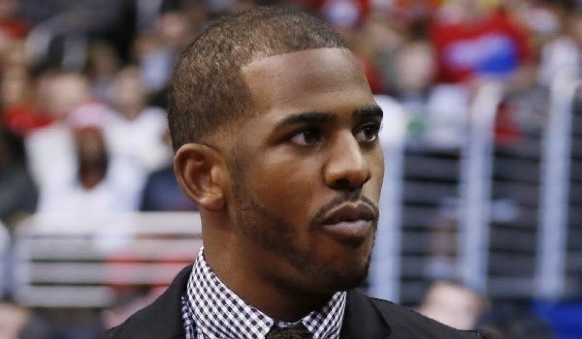Clippers guard Chris Paul has been out since Jan. 3 when he suffered a shoulder injury during a game against the Dallas Mavericks.