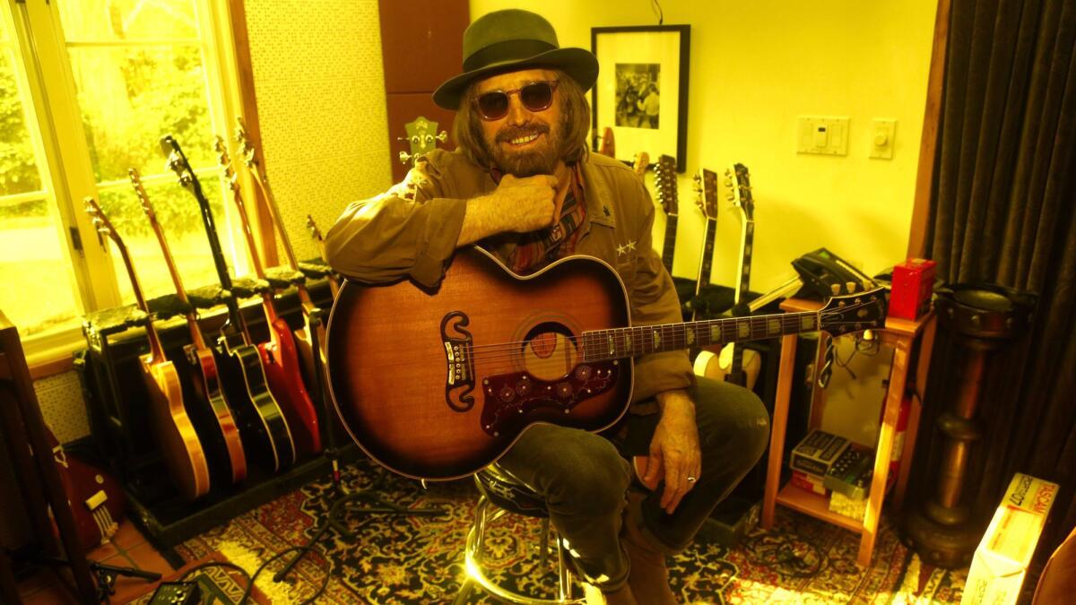 Tom Petty at his home in Malibu on Sept. 27, 2017.