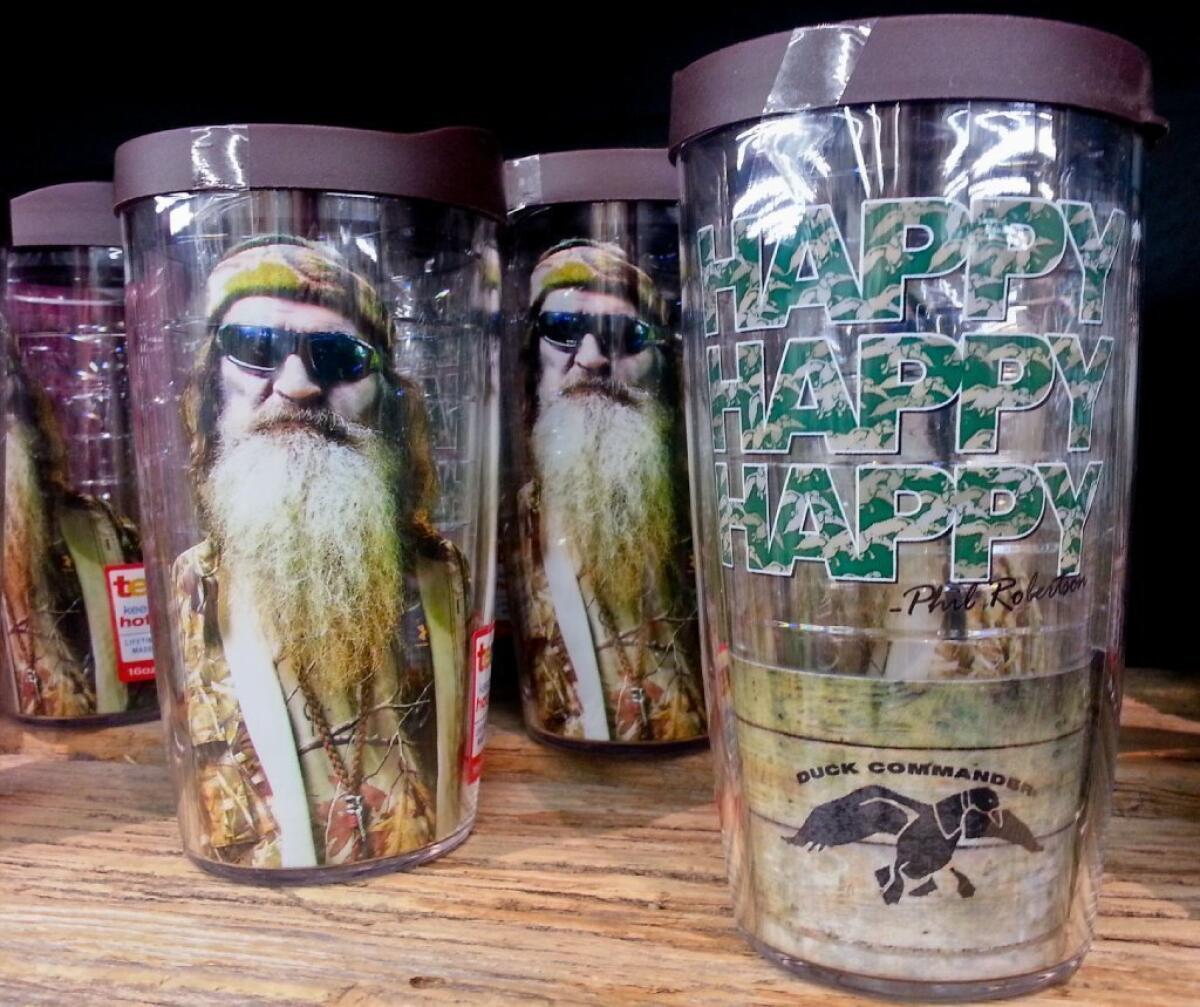Phil Robertson of "Duck Dynasty," fading (slowly) into obscurity; soon only the commemorative tumblers will be left.