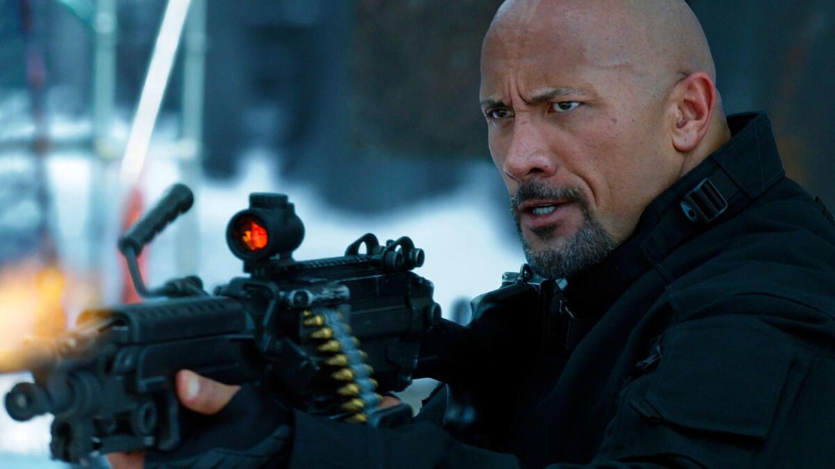 Dwayne Johnson in "The Fate of the Furious."