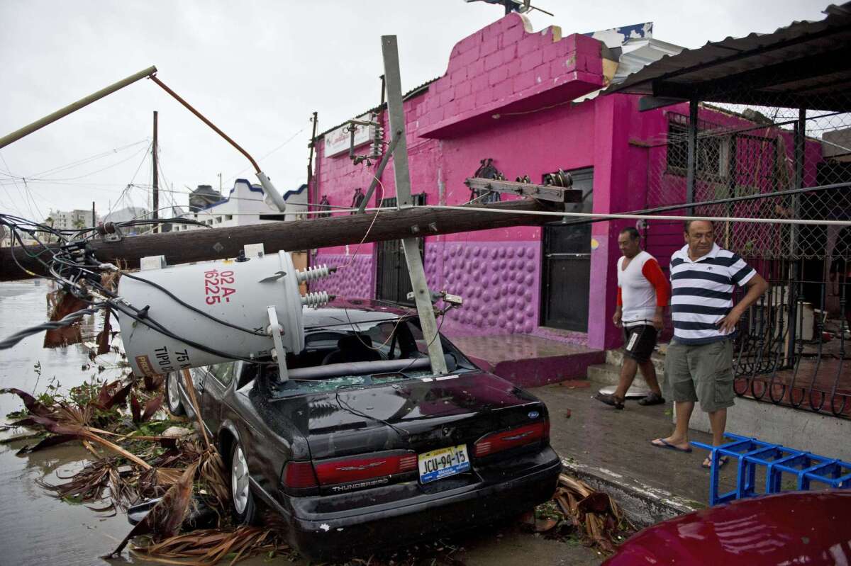 Destruction caused by Hurricane Odile after it slammed into Cabo San Lucas, in Mexico's Baja California peninsula, on Sept. 14, 2014.
