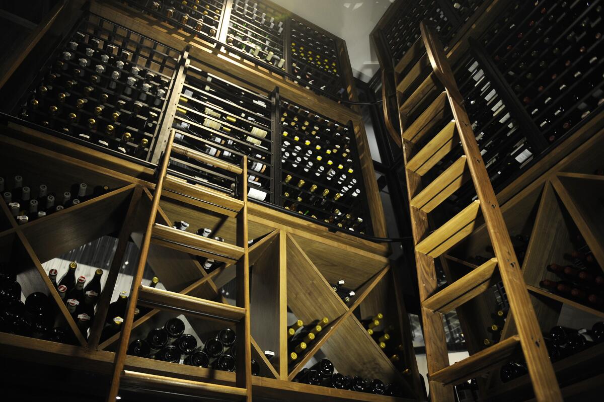 Inside the wine cellar at Otium.
