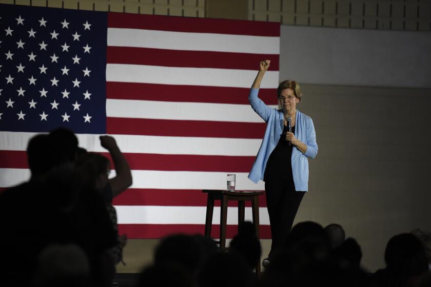 Democratic presidential hopeful Elizabeth Warren speaks during a town hall, Sunday, Dec. 8, 2019, in Charleston, S.C. (AP Photo/Meg Kinnard)