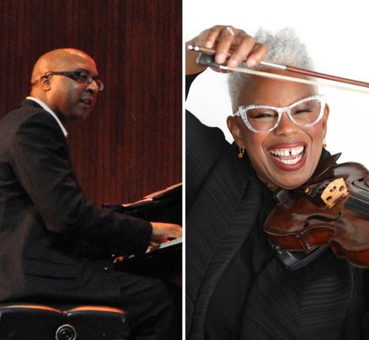 Xavier Davis and Regina Carter will play Sunday, Sept. 17, as part of the Athenaeum Jazz series.