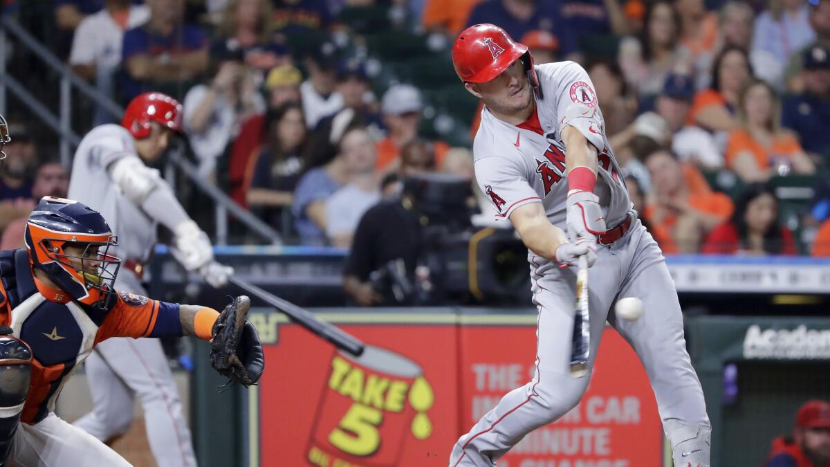 Trout Ties Angels' HR Record, Then Scores Winning Run