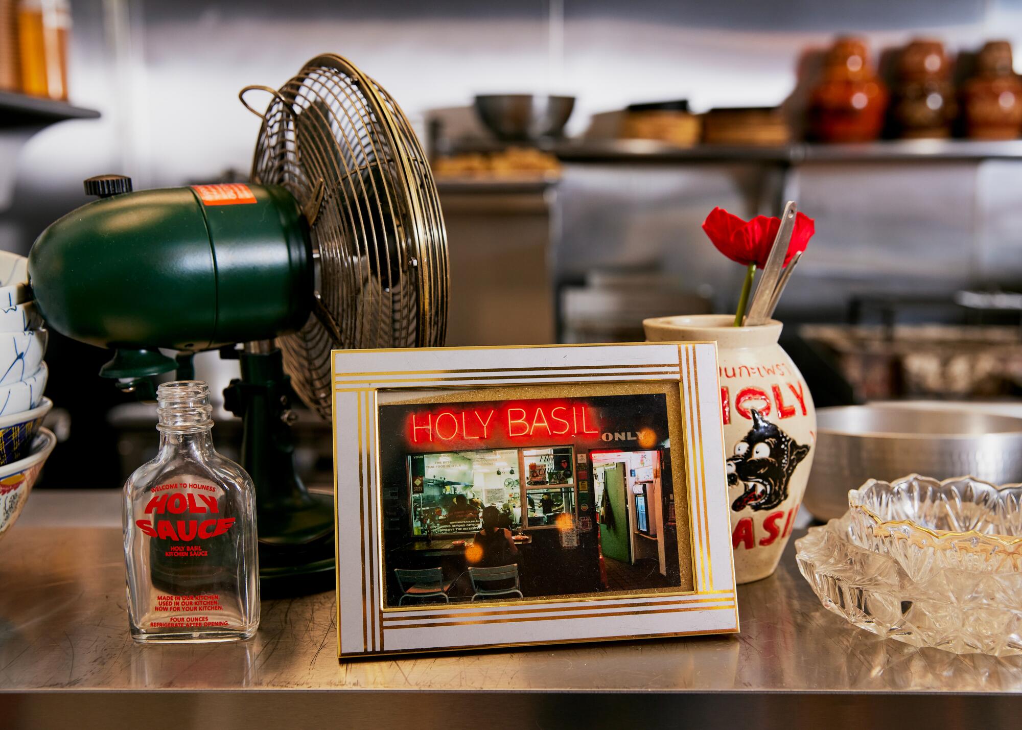 Holy Basil memoriabilia at their Atwater location. 