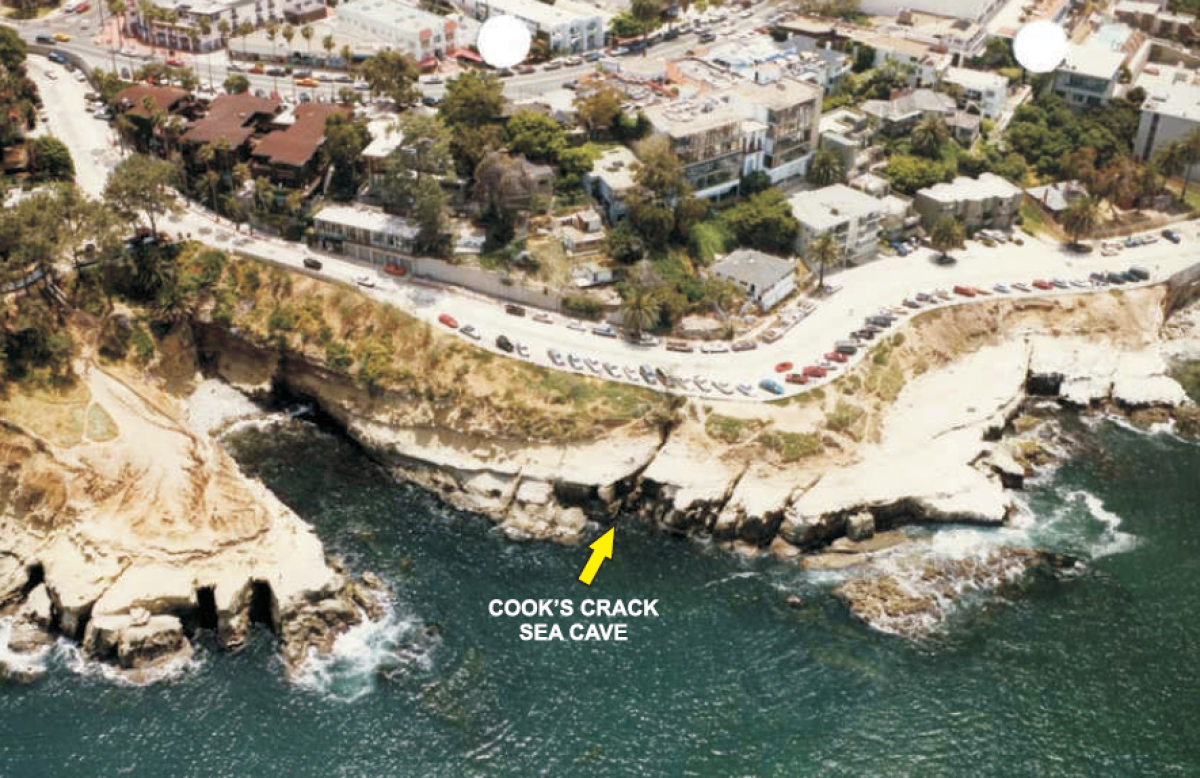 This TerraCosta Consulting Group photo shows an aerial view of Cook’s Crack.