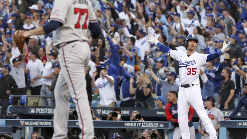 Cody Bellinger's home run helps Dodgers stun Braves in NLCS