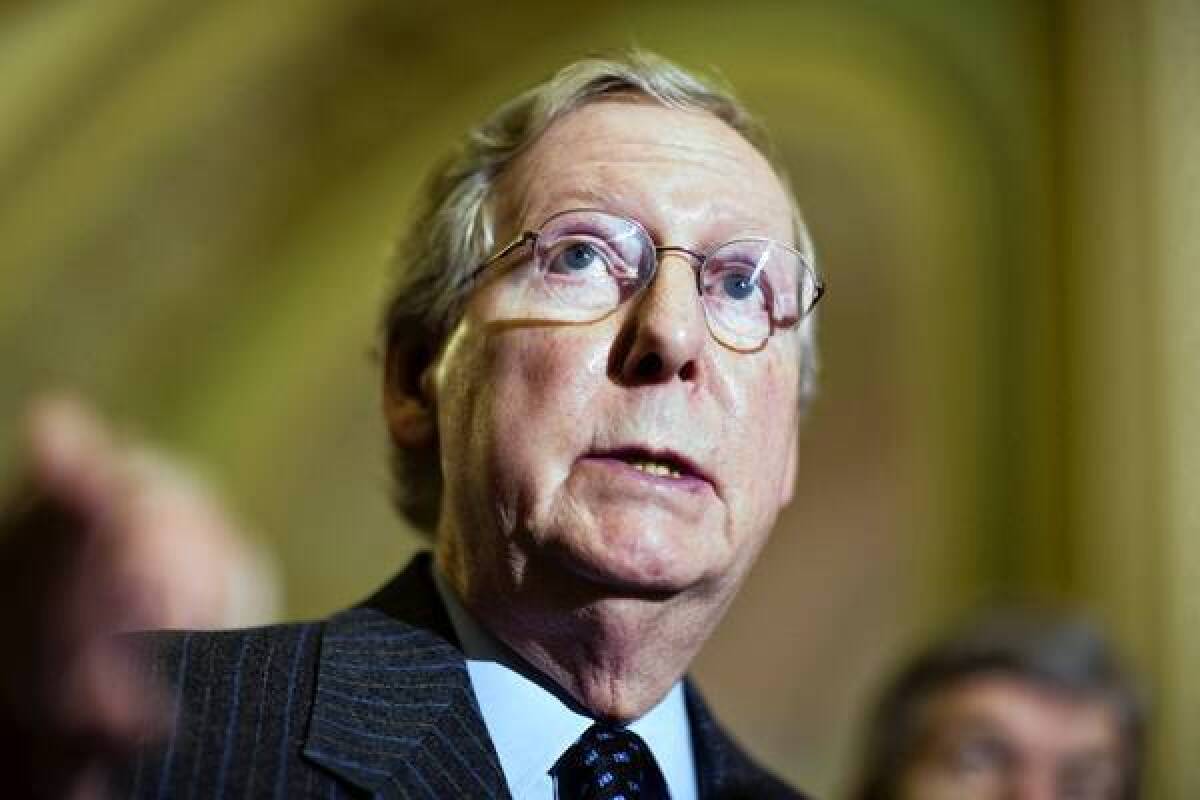 The two filibuster reform packages adopted by the Senate were crafted in a deal between Senate Majority Leader Harry Reid (D-Nev.) and Senate Minority Leader Mitch McConnell (R-Ky.), above.
