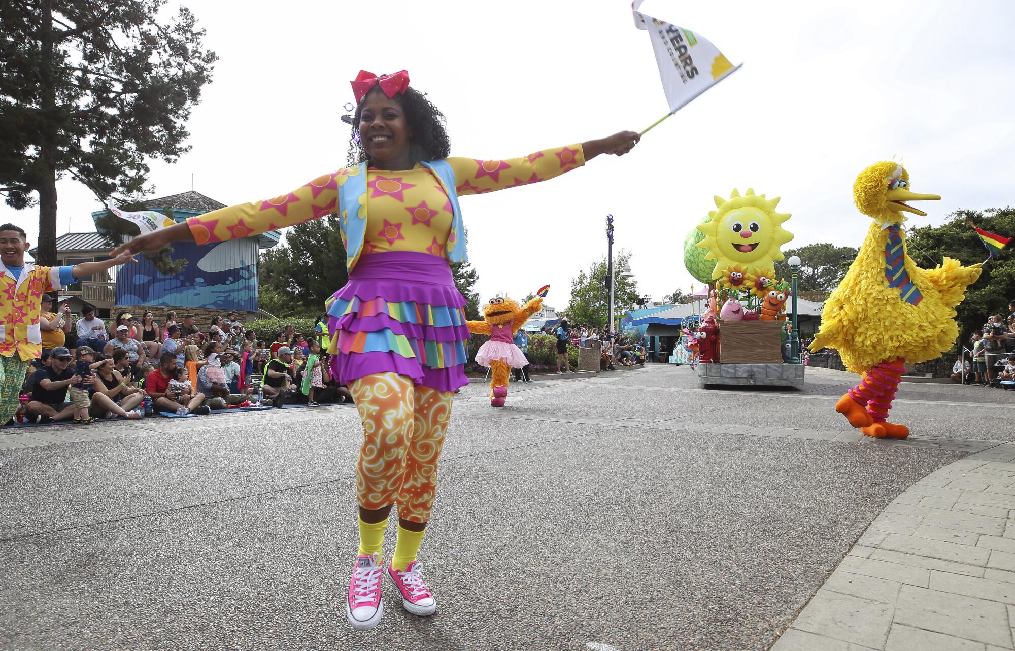 The Sesame Street Party Parade at SeaWorld.
