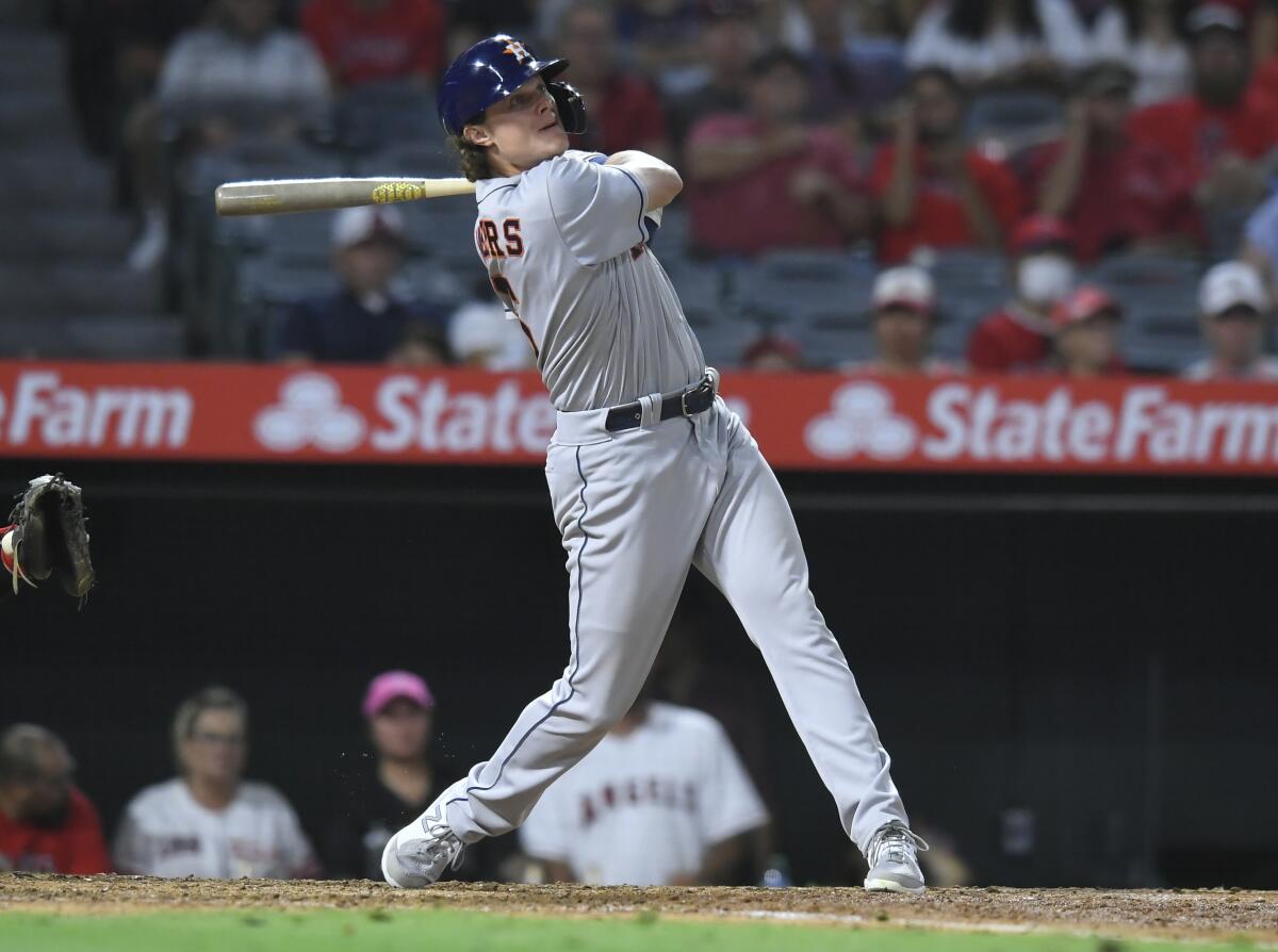 Ohtani homers, but Meyers hits first 2 as Astros rip Angels - The