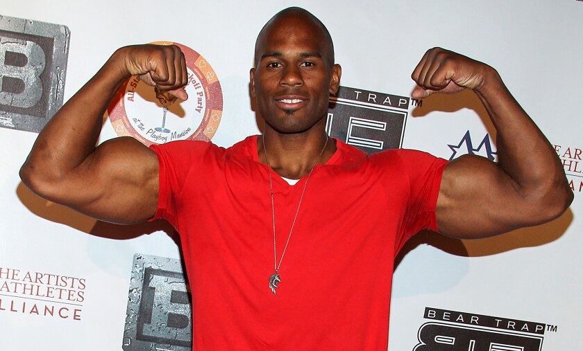 Shad Gaspard attends an event at the Playboy Mansion on July 15, 2013.