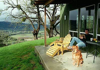 The Oaks is one of three cottages on the 550-acre Anderson Valley guest ranch. The cottage features satellite TV and a high-end sound system, although guests might just prefer a good book and a valley view.