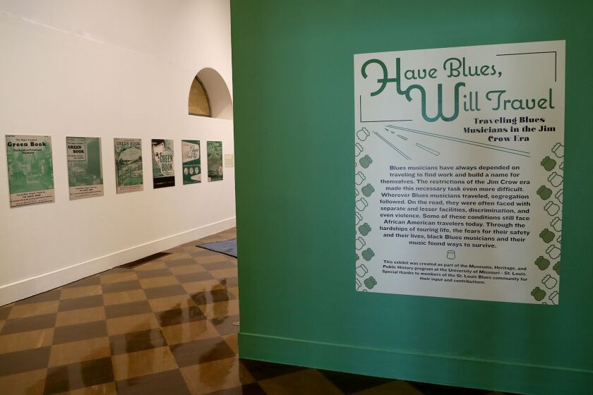 The indoor art exhibition OHave Blues, Will TravelO will open on July 24 at Fullerton Museum Center. The exhibit includes artifacts, photographs, and songs centered on the struggle that Black Blues musicians faced while traveling and how usage of the "Green Book" was much more than a travel guide but rather a lifesaving tool.