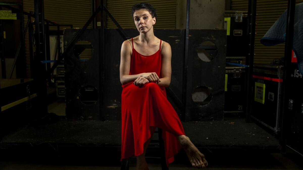 Natalia Osipova, following a rehearsal for the new ballet "Isadora" at Segerstrom Center for the Arts