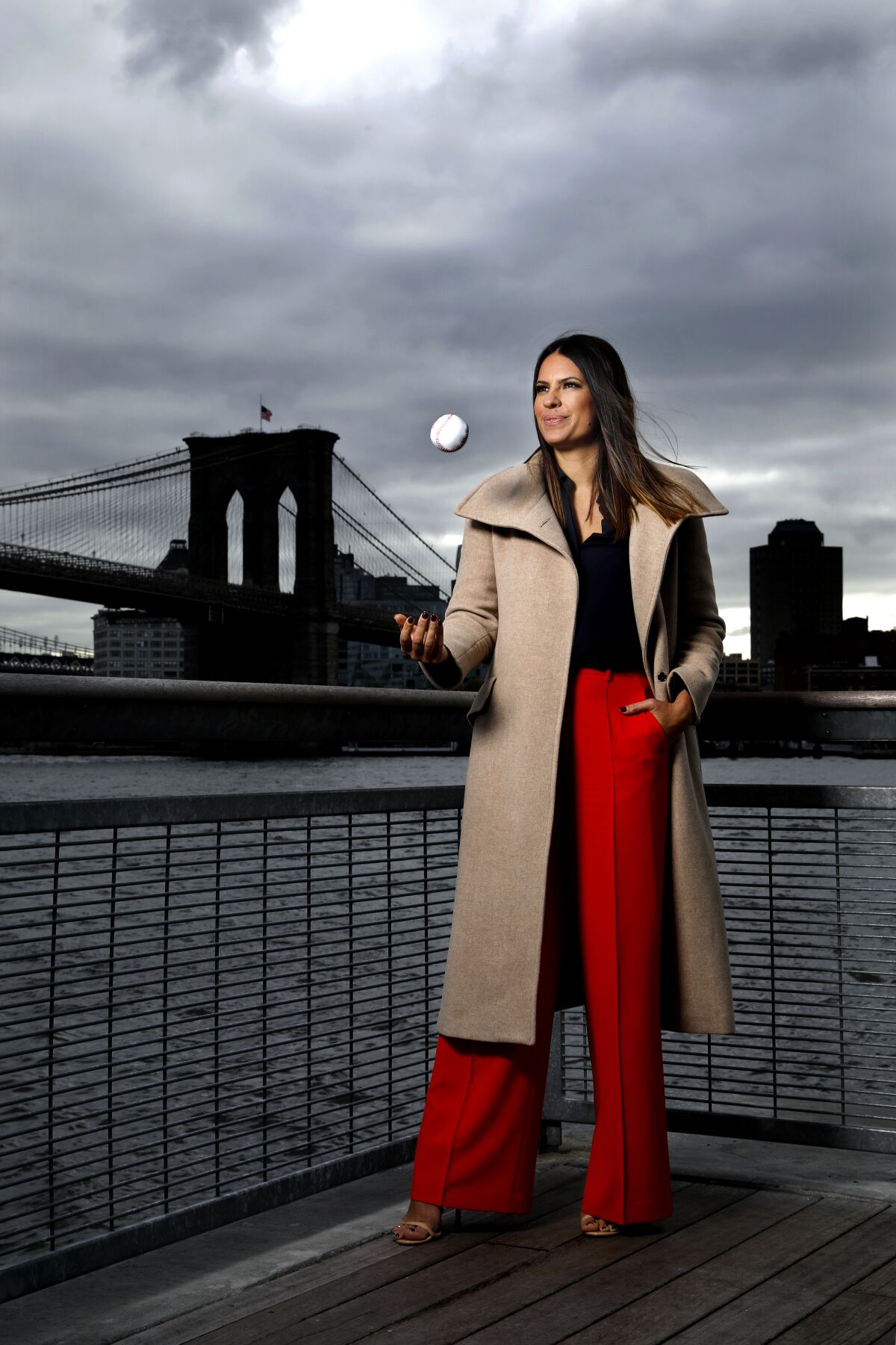 Jessica Mendoza at ESPN Seaport District Studios in New York.